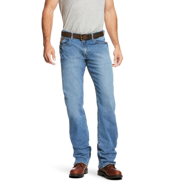 Ariat Blue Haze Rebar M4 Relaxed DuraStretch Basic Boot Cut Jean 10021854