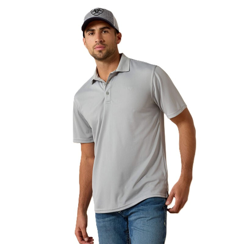 Ariat Silver Lining Men's Short Sleeve TEK Polo Shirt 10022001