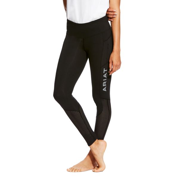 Ariat Black Eos Knee Patch Tight for Women 10025582