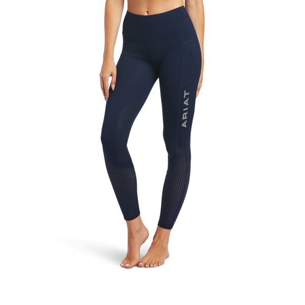 Ariat Navy Eos Knee Patch Tight for Women 10025583