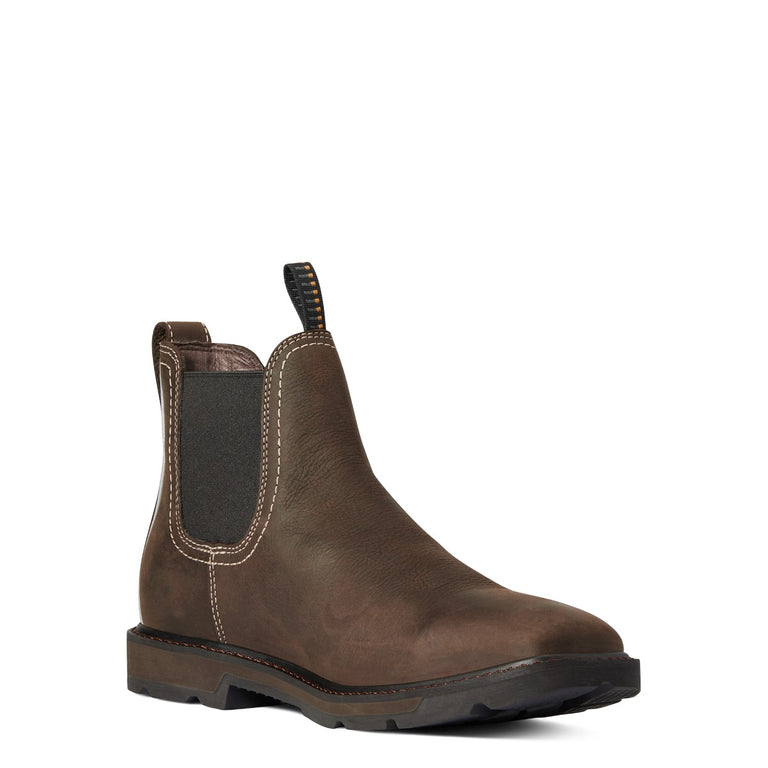 Ariat Dark Brown Groundbreaker Chelsea Wide Square Toe Men display picture 3
