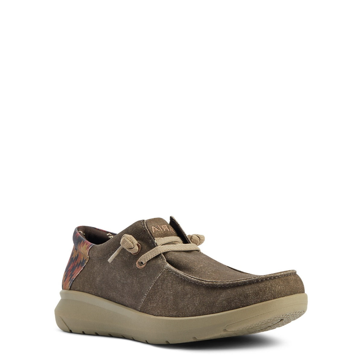 Ariat Dark Tan Hilo Stretch Lace Mens Casual Shoes 10040445
