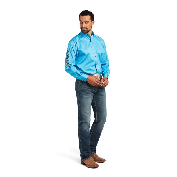 Ariat Riviera/Leather Tool Team Logo Twill Classic Fit Mens Shirt 10040657