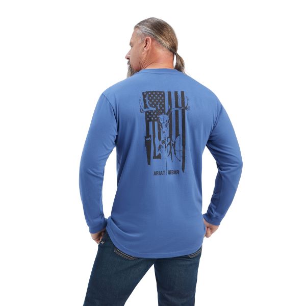 Ariat True Navy Rebar Outdoor Men's Graphic T-Shirt 10041419