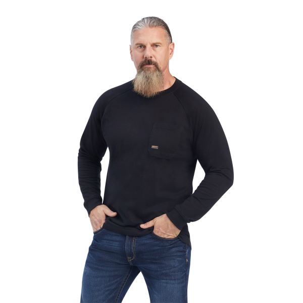 Ariat Black Rebar Cotton Strong Mens T-Shirt 10041458