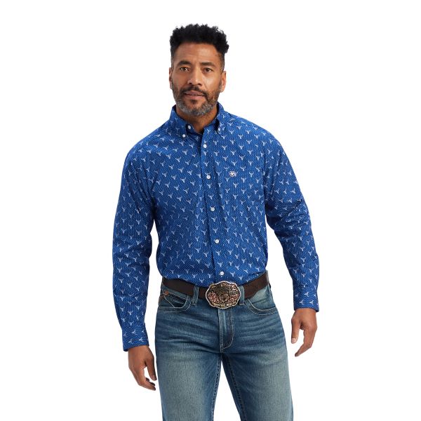 Ariat Royal Sapphire Jai Classic Fit Longsleeve Mens Button Up Shirt 10041704
