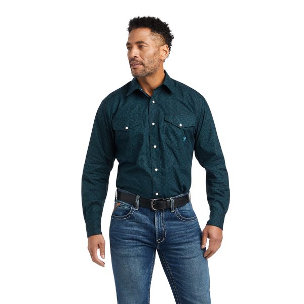 Ariat Ocean Depths Kannon Men's Longsleeve Snap Shirt 10042337