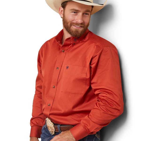 Ariat Easy Tiger Team Logo Twill Classic Fit Men's Shirt 10043522