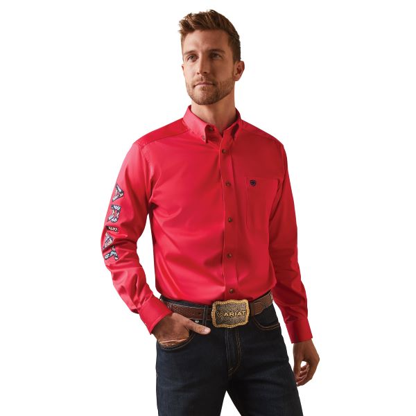 Ariat Azalea Team Logo Twill Fitted Men's Longsleeve Shirt 10043567