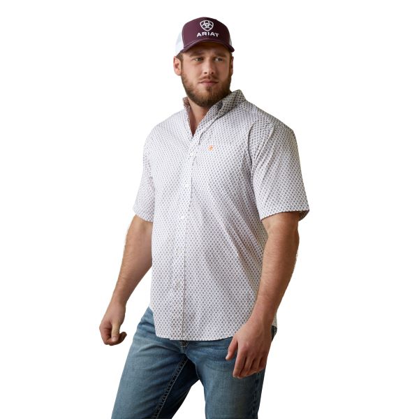 Ariat White Mayson Classic Fit Men's Shirt with print 10044987