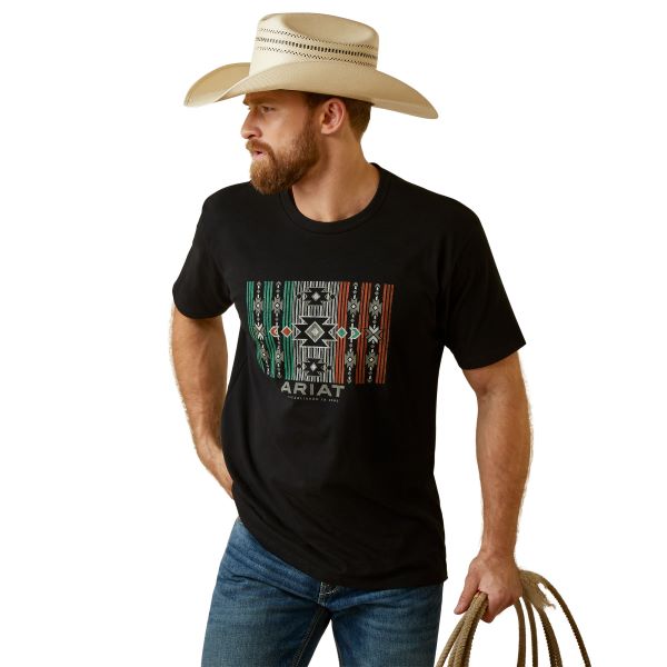 Ariat Black Chihuahua Flag Men's T-Shirt 10045276