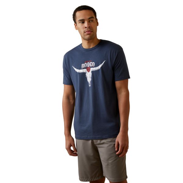 Ariat Navy Heather Rodeo Skull T-Shirt 10045281
