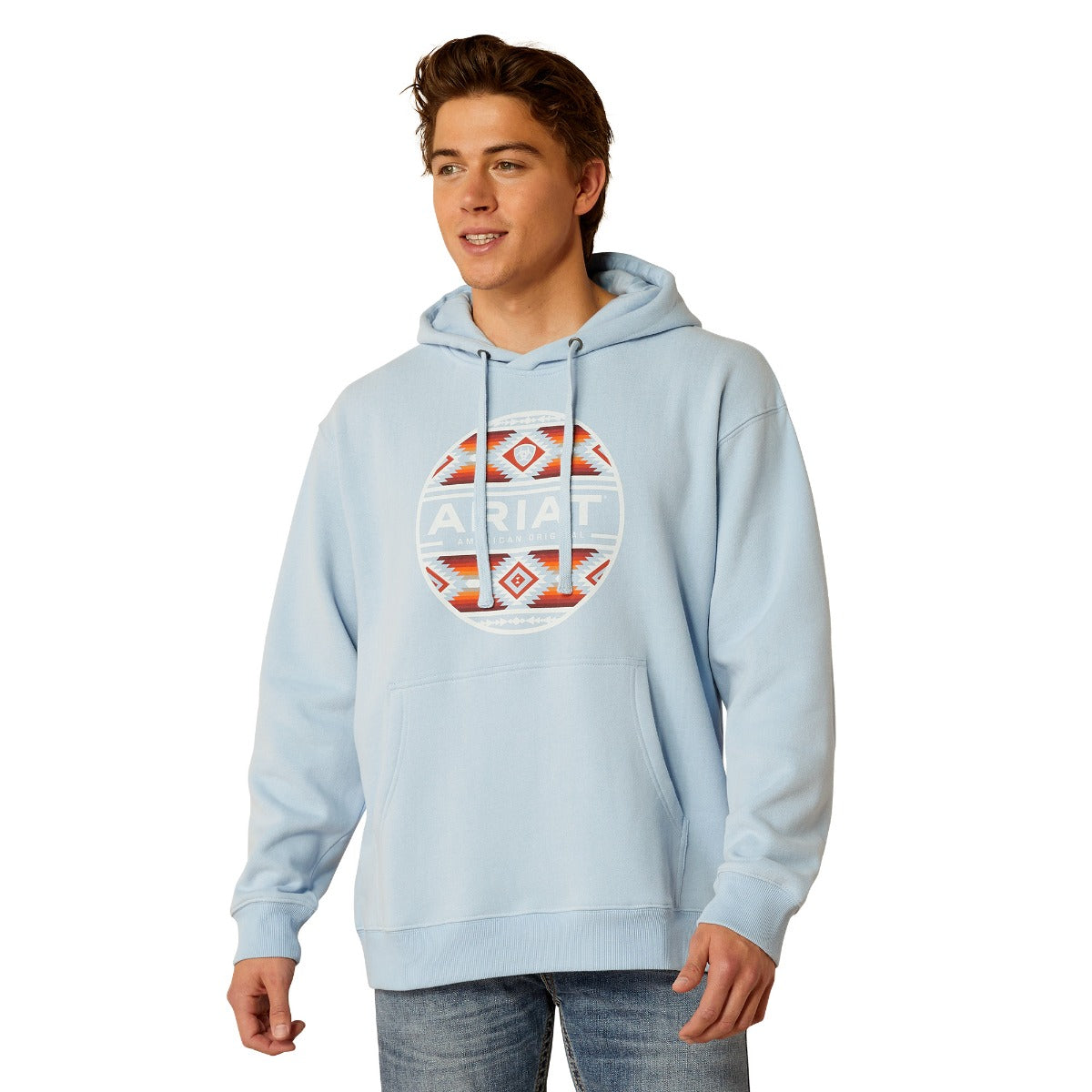 Ariat Soft Chambray Canyon Southwest Circle Men's Hoodie 10052448