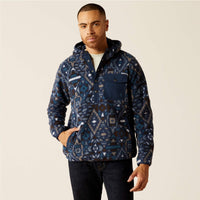 Ariat Navy Southwest Polar Beach Fleece Men's Hoodie 10052996