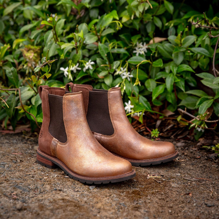 Ariat Metallic Pearl/Polo Brown Women display picture 1