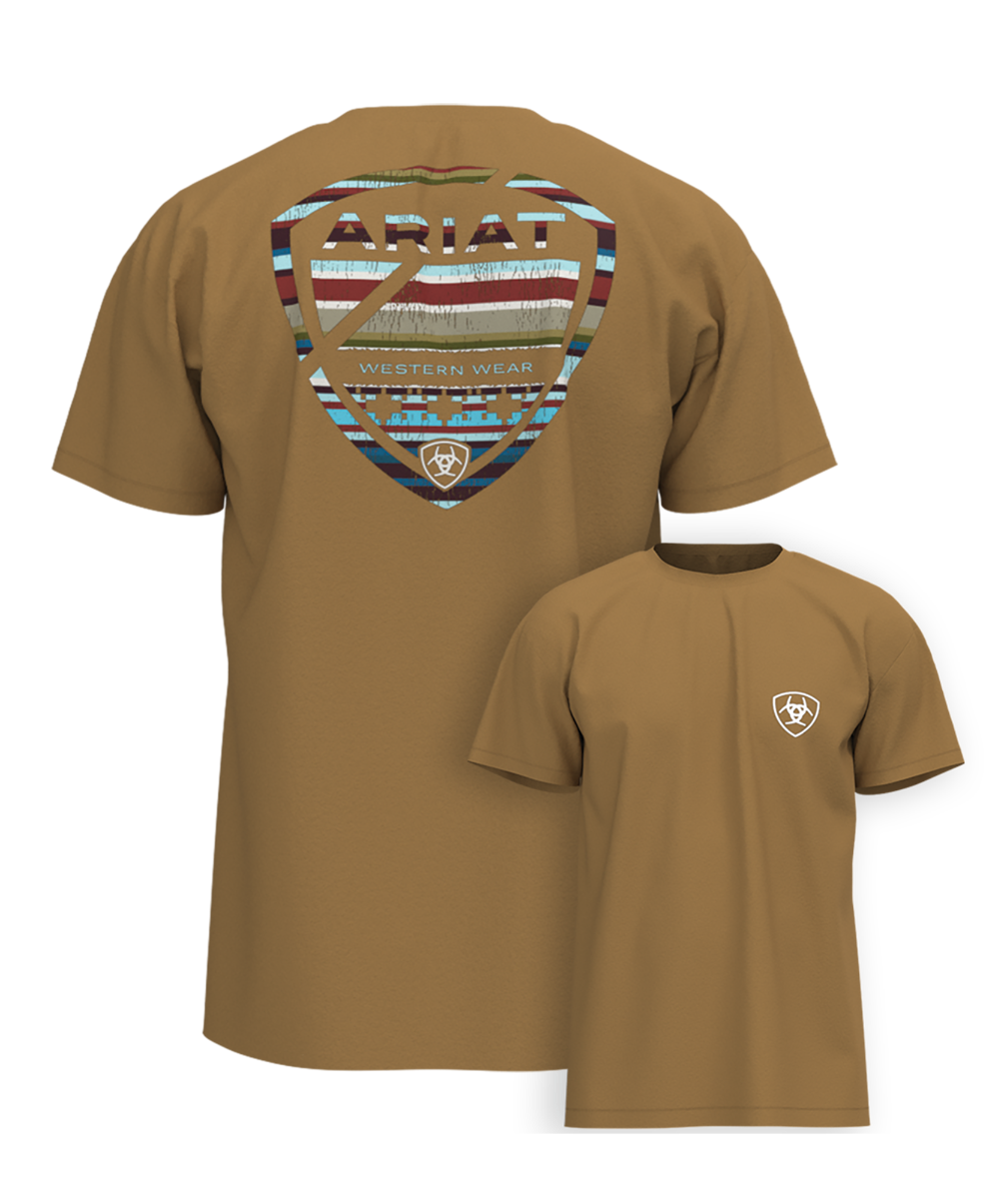 Ariat Tan Serape Seal Men's Short Sleeve T-Shirt 10054005