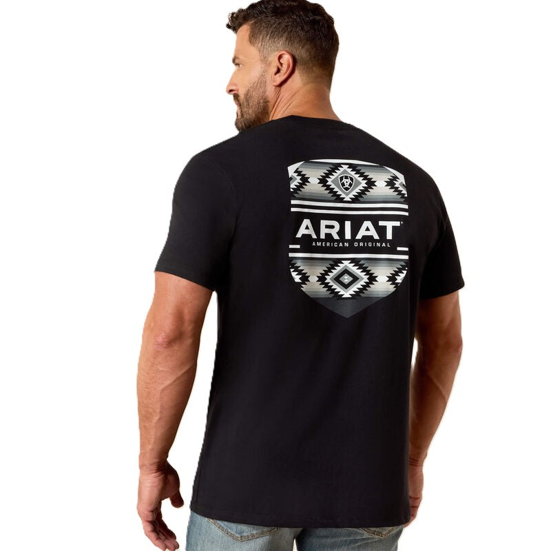 Ariat Black Canyon Aztec Shield Classic Fit Men's Short Sleeve T-Shirt 10054353
