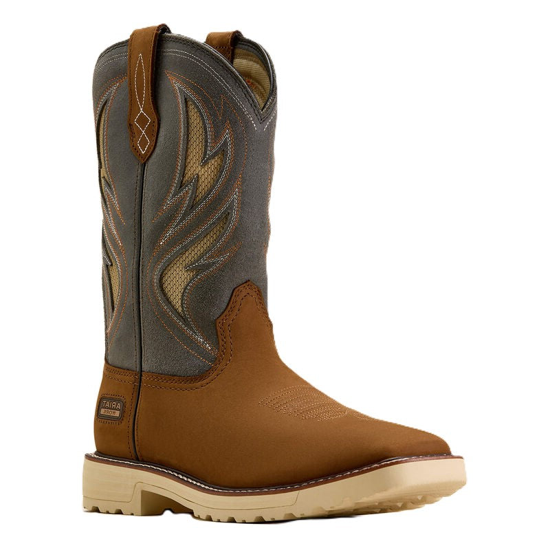 Ariat Alamo Brown/Stone Grey Activator VentTEK Men's Work Boots 10061285