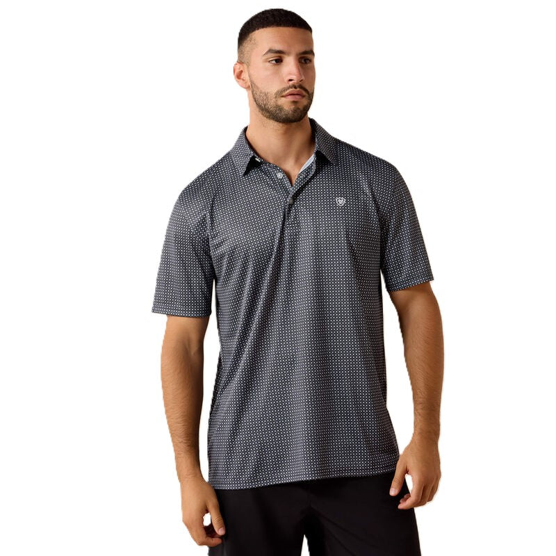 Ariat Sky Rocket Pinwheel Geo Print Men's All Over Print Short Sleeve Polo 10071494