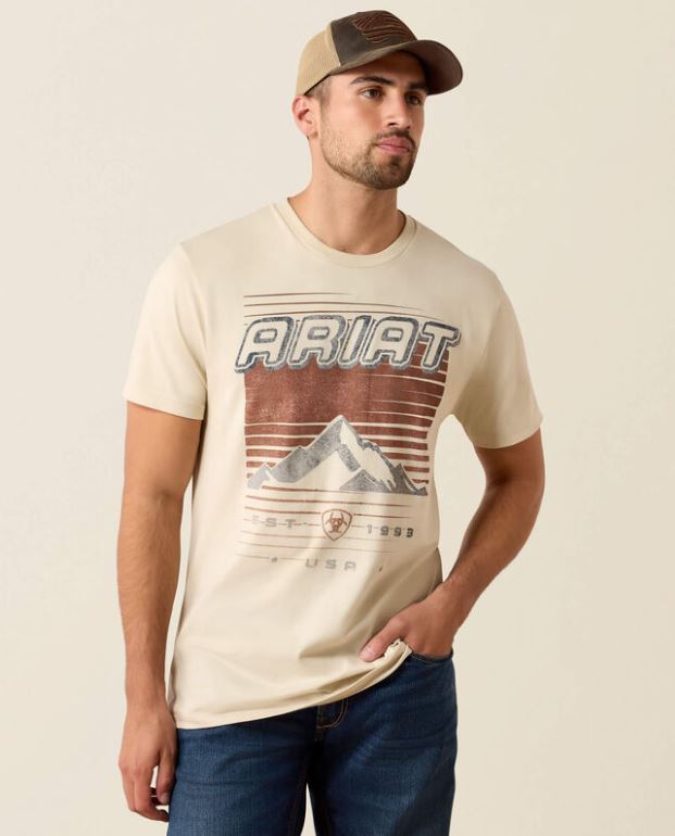 Ariat Natural Nineties Cowboy Men's T-Shirt 10079270