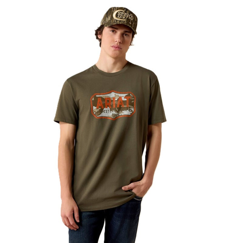 Ariat Army Green Wild Creek Men's Camo T-Shirt 10079542