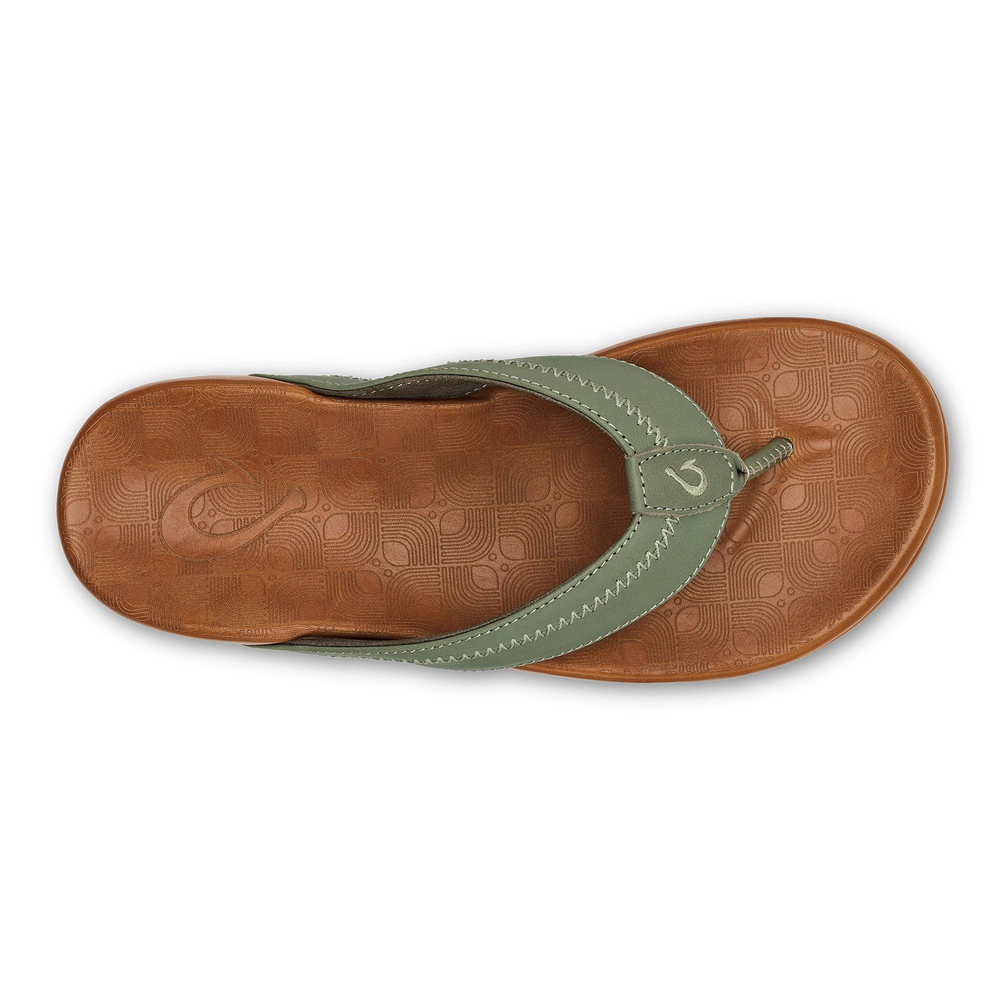 Olukai Odyssey Grey/Sahara Hiapo Men's Leather Beach Sandals 10101-4DFM