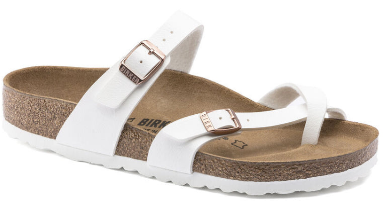Birkenstock White Mayari Birko-Flor Women's Sandals 1014190