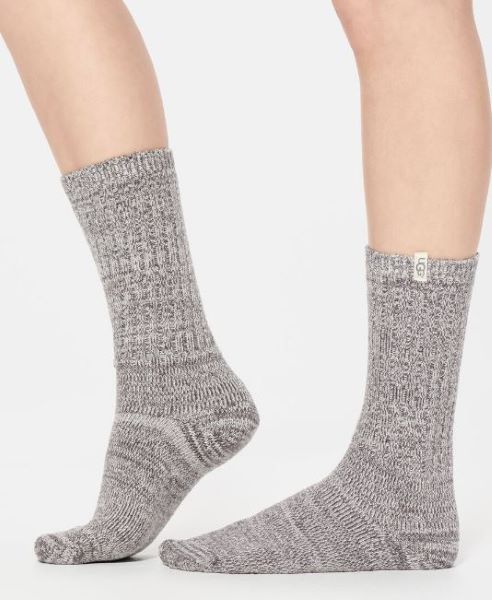 Ugg Nightfall Rib Knit Women's Slouchy Crew Socks 1014832-NHT