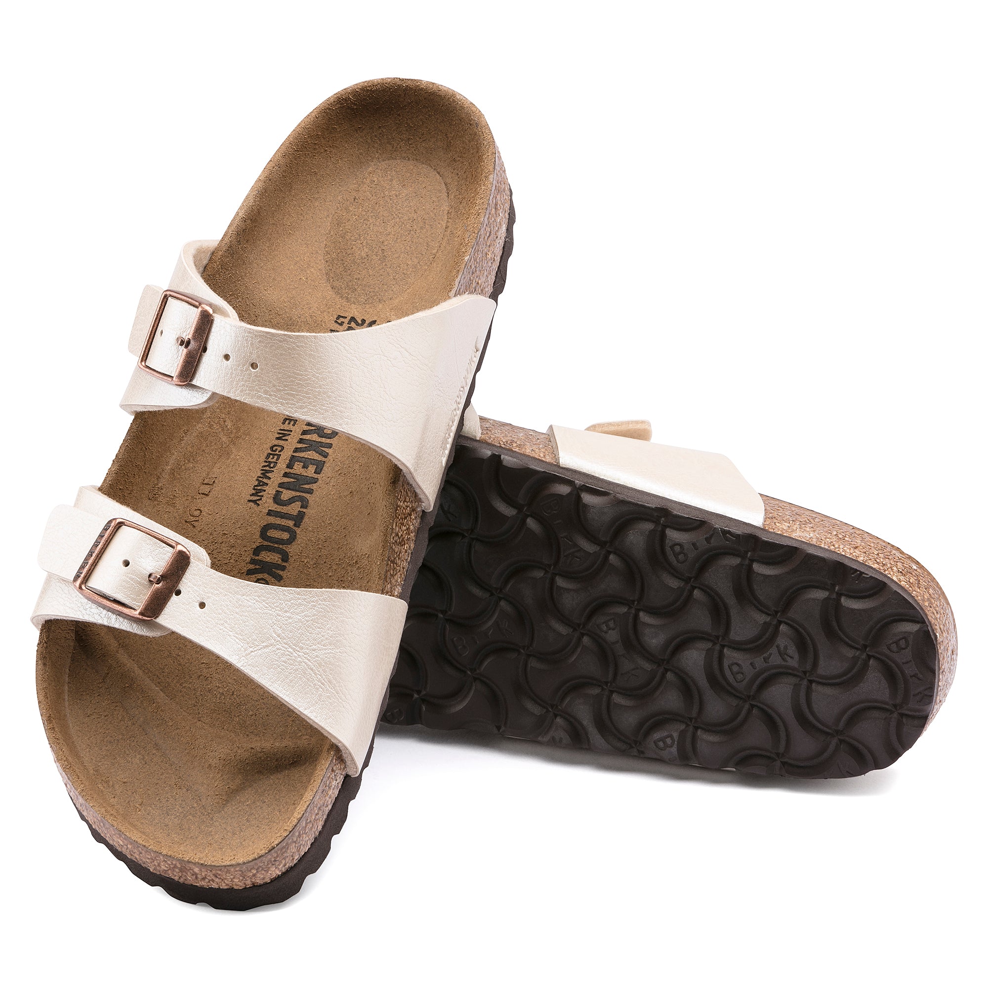 Birkenstock Graceful Pearl White Sydney Biko-Flor Women's Sandals 1016171