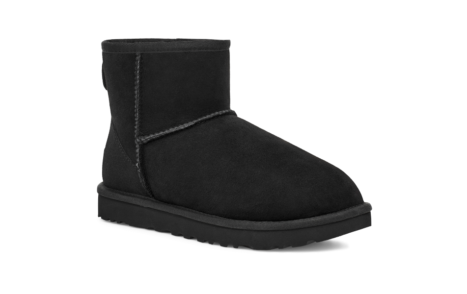 UGG Black Classic Mini II Womens Short Boots 1016222-BLK