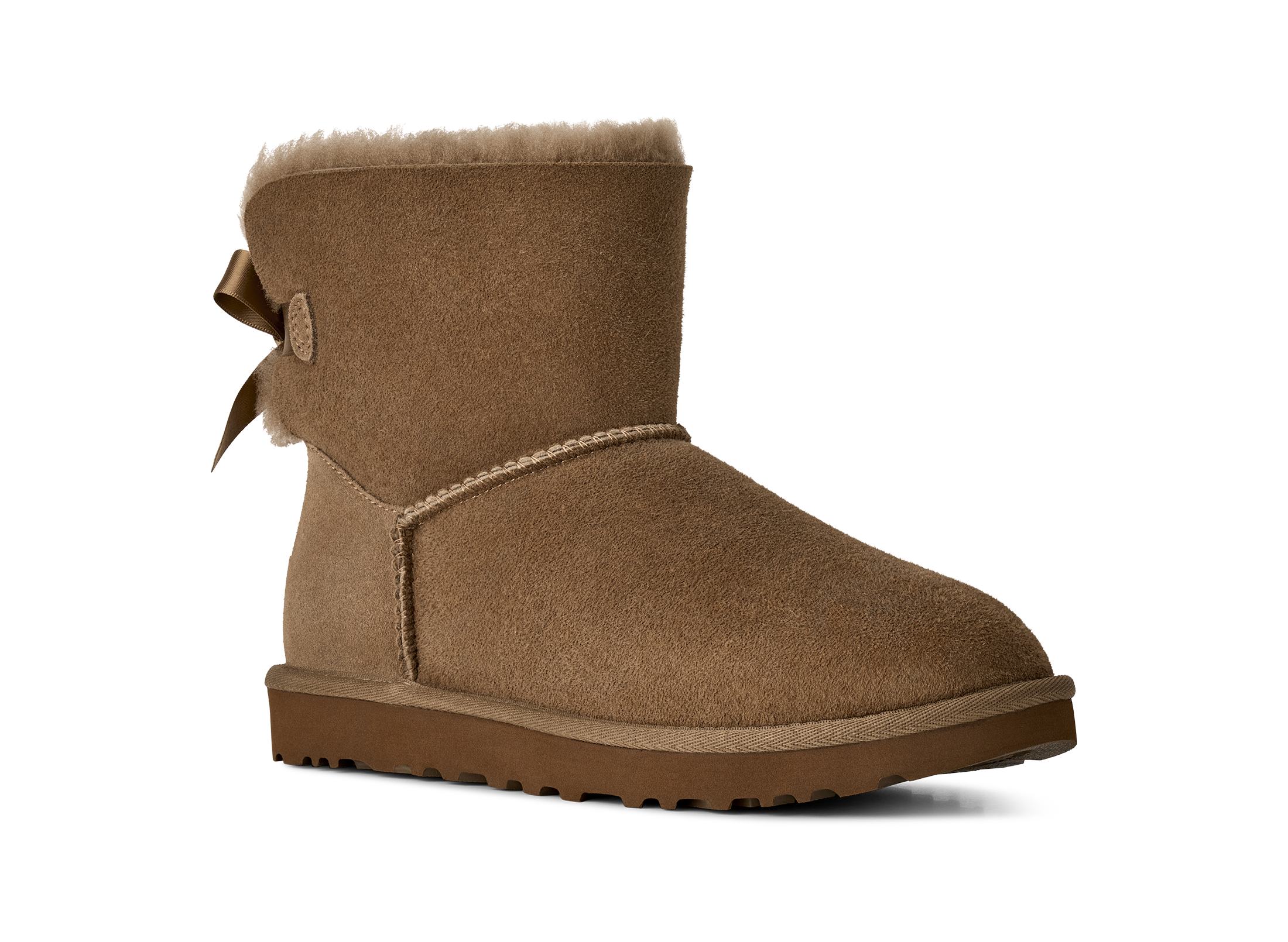 Ugg Light Bronze Mini Bailey Bow II Women's Boots 1016501-LBNZ