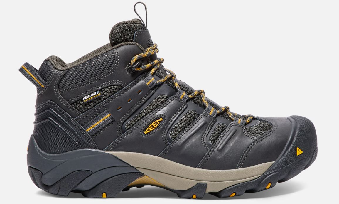 Keen Raven/Tawny Olive Lansing Mid Waterproof Mens Steel Toe Boots 1018079