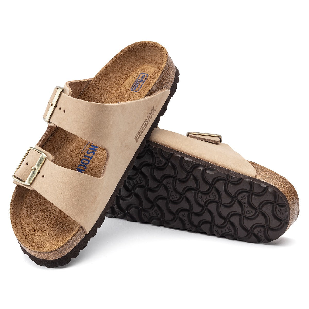 Birkenstock Sandcastle Arizona Soft Footbed Nubuck Leather Women's Sandals N1019016