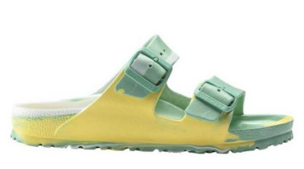 Birkenstock Jade and Yellow Arizona Bold EVA Multi Womens Sandals 1019477