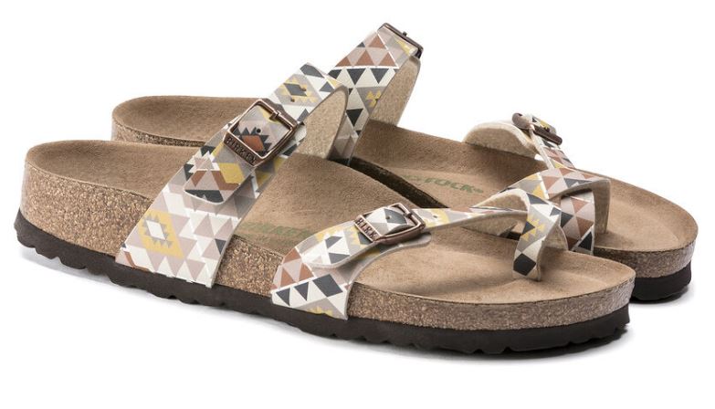 Birkenstock Printed Mocha Mayari Vegan Womens Causal Sandals 1019602