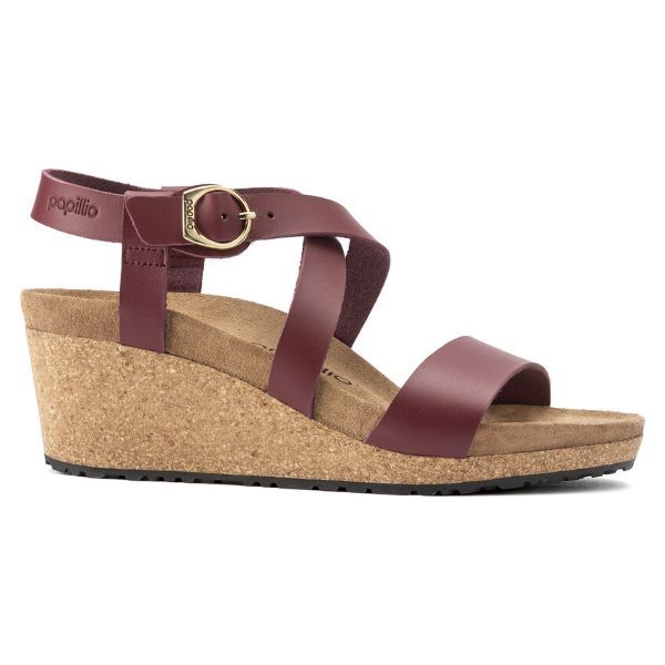 Birkenstock Wine Sibyl Leather Womens Sandal 1020015