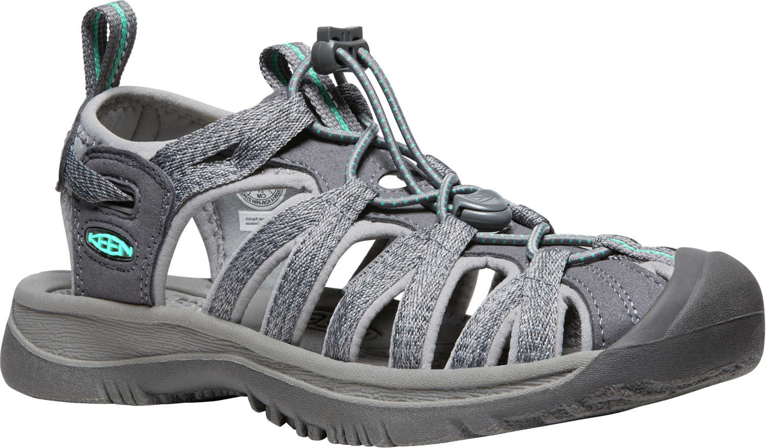 Keen Medium Grey/Peacock Green Whisper Women's Sandals 1022814