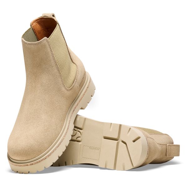Birkenstock Taupe Highwood Slip On Women's Suede Leather Boots R1025759