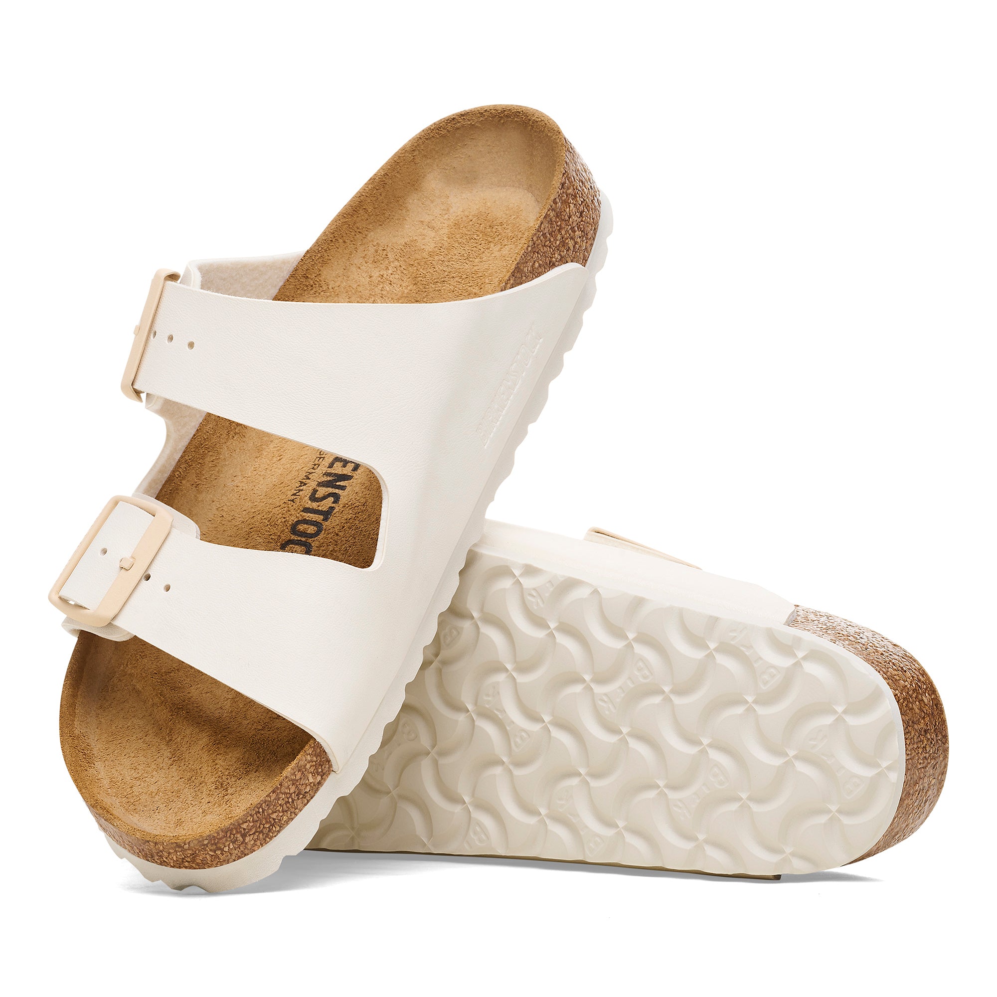 Birkenstock Eggshell Arizona Birko-Flor Women's Sandals N1027339