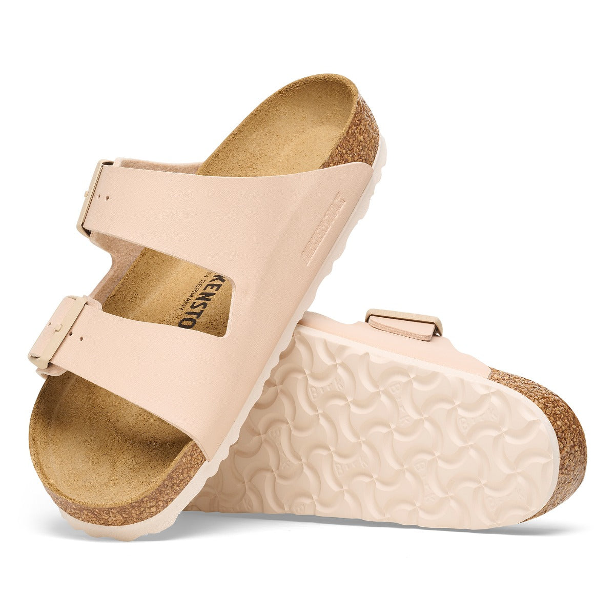 サンダル・ミュール SANDALS BIRKENSTOCK BEIGE Birkenstock New Beige Arizona Birko-Flor Women's Sandals