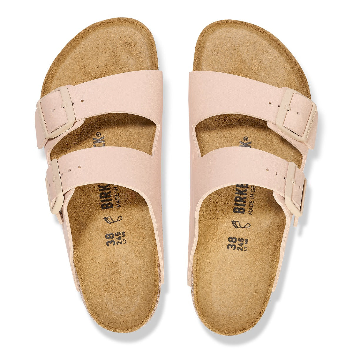 シューズ・サンダルその他 BIRKENSTOCK Woman Flat sandals Beige 1027723 Birkenstock New Beige Arizona Birko-Flor Women's Sandals