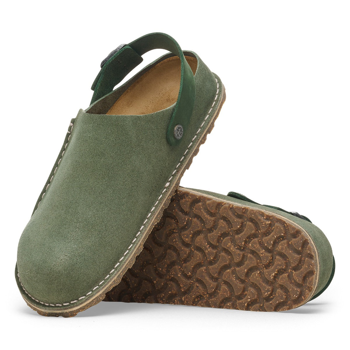 Birkenstock Thyme Premium Suede Leather Lutry Women's Clog Shoes N1027980