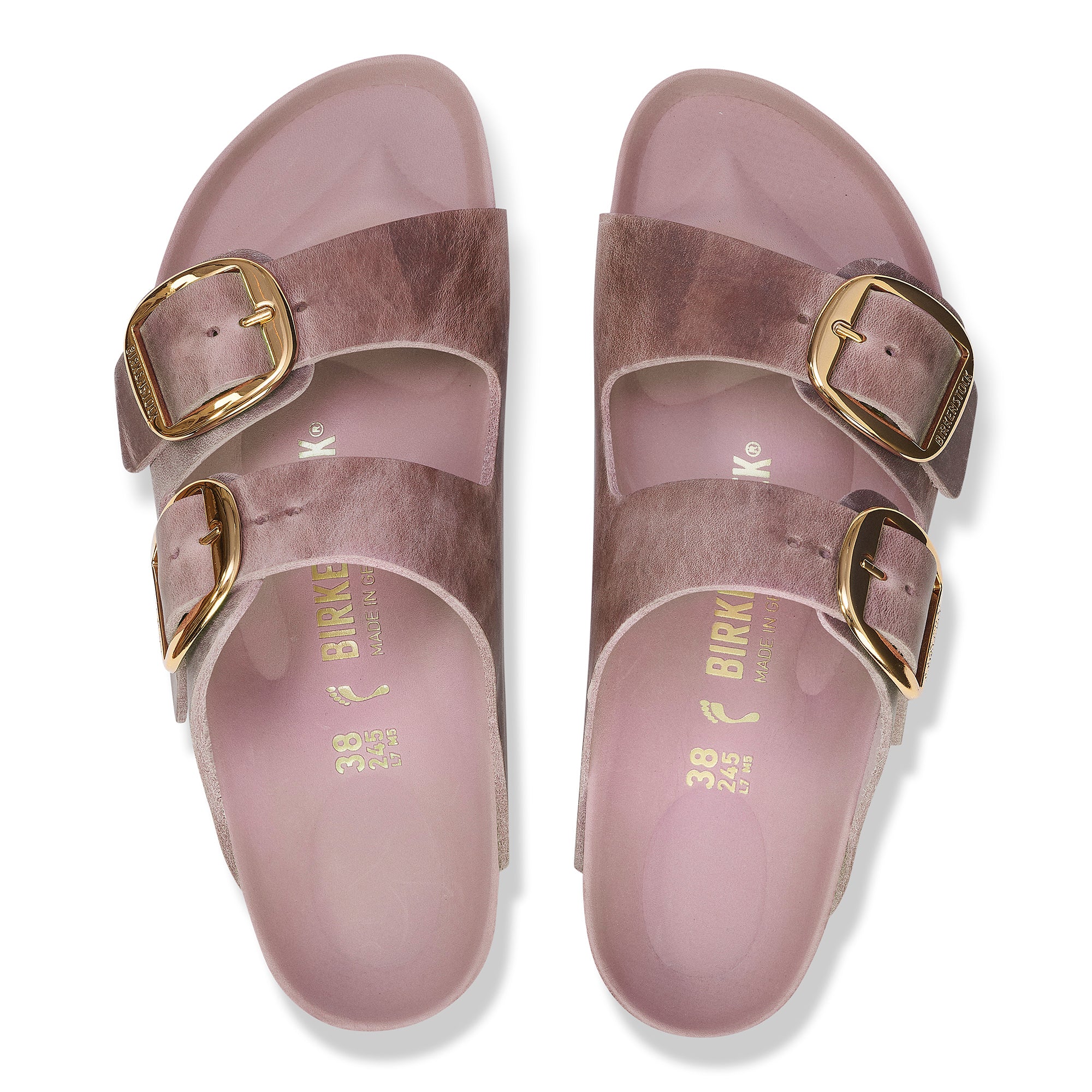 サンダル・ミュール BIRKENSTOCK ARIZONA - Slipper sandal (1029267 LAVANDER) Birkenstock Lavender Arizona Big Buckle Oiled Leather