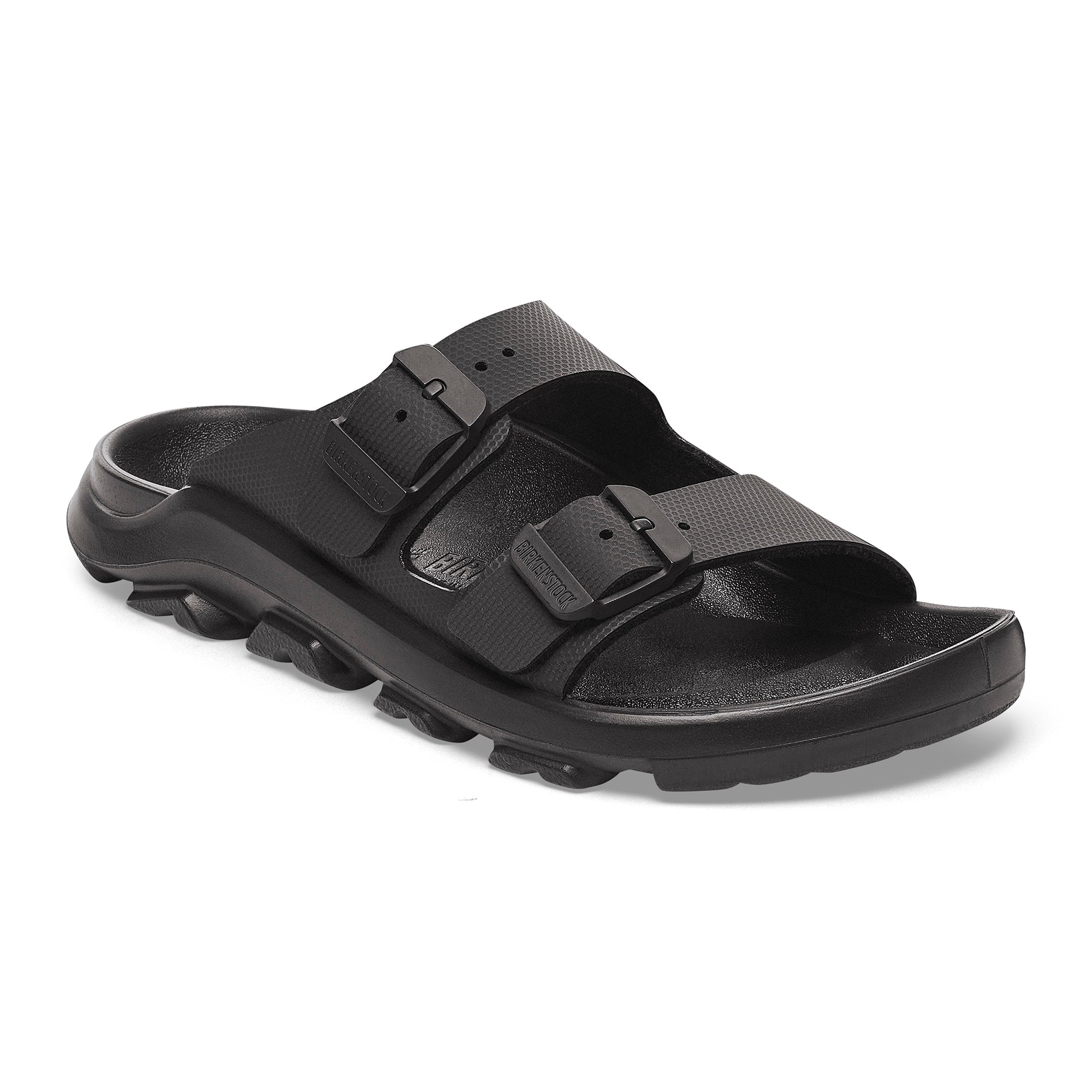 BIRKENSTOCK ララミーロウ40 ブラック サイズ26.0cm Birkenstock Black Mogami 2 Strap Birko-Flor Men's Sandals R1029643--ME