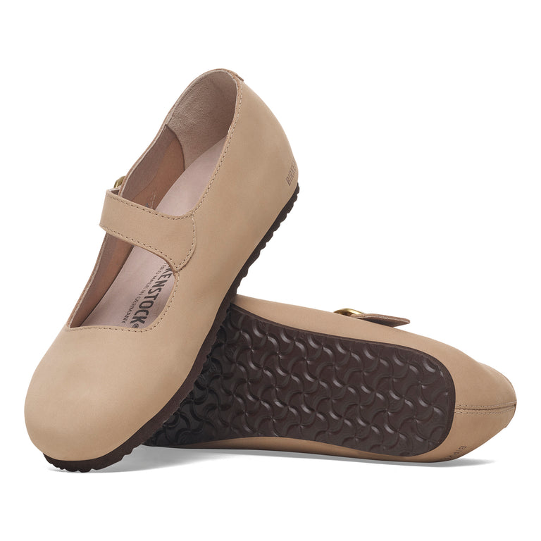 Birkenstock Ballerina Flats With Bow Birkenstock Sand Tracy Nubuck