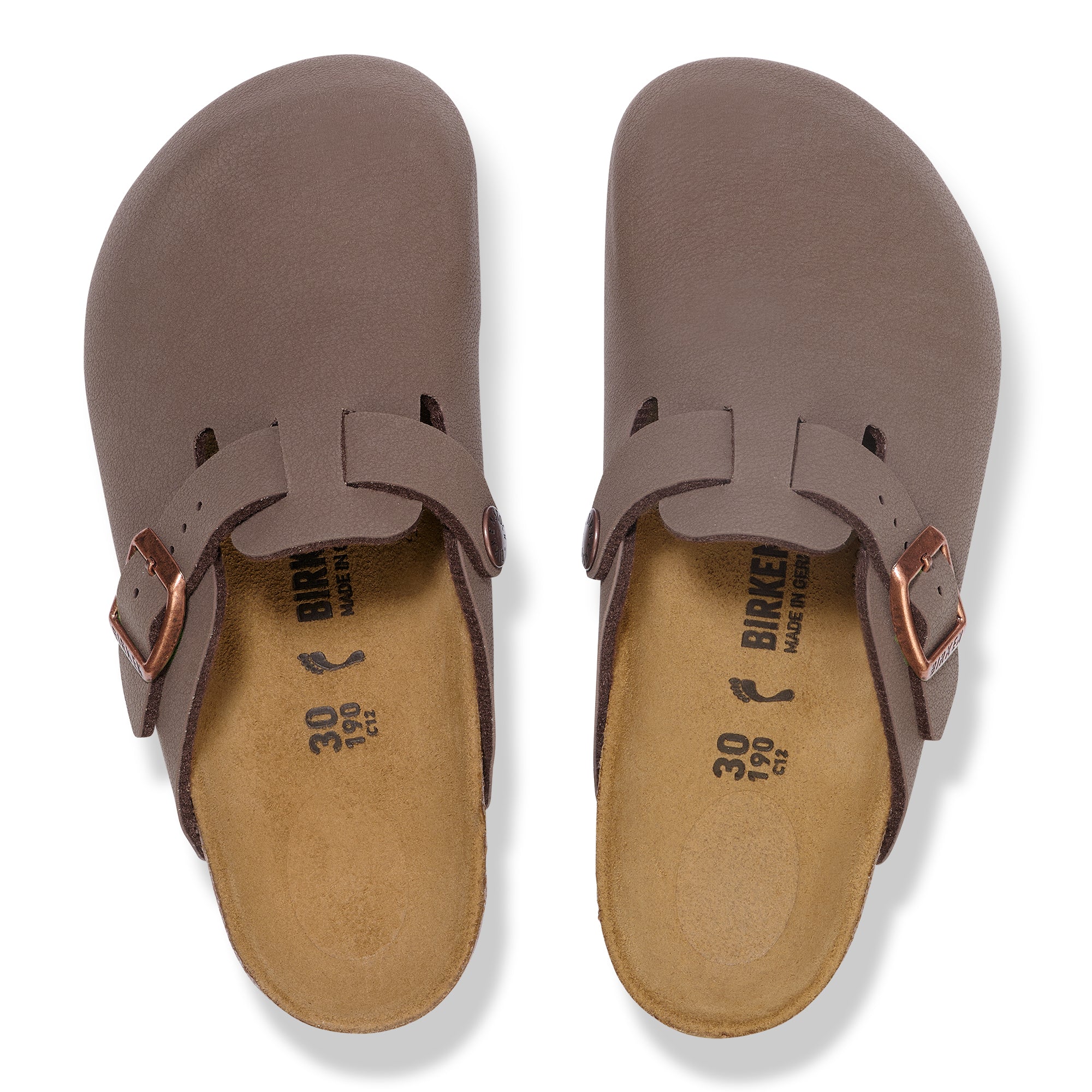 Birkenstock Mocca Boston Big Kids Birkibuc Clogs N1030809