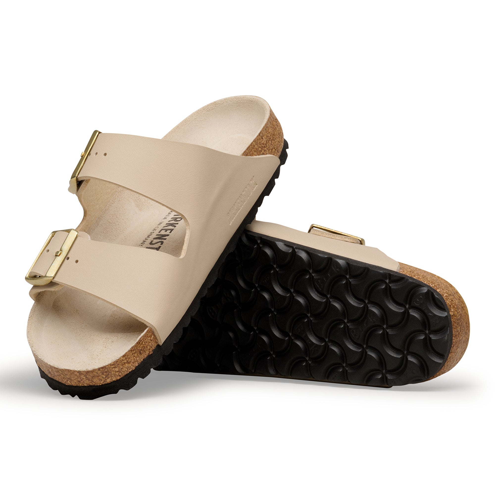 Birkenstock Sandcastle/Oyster Arizona Birko-Flor Women's Sandals N1031438
