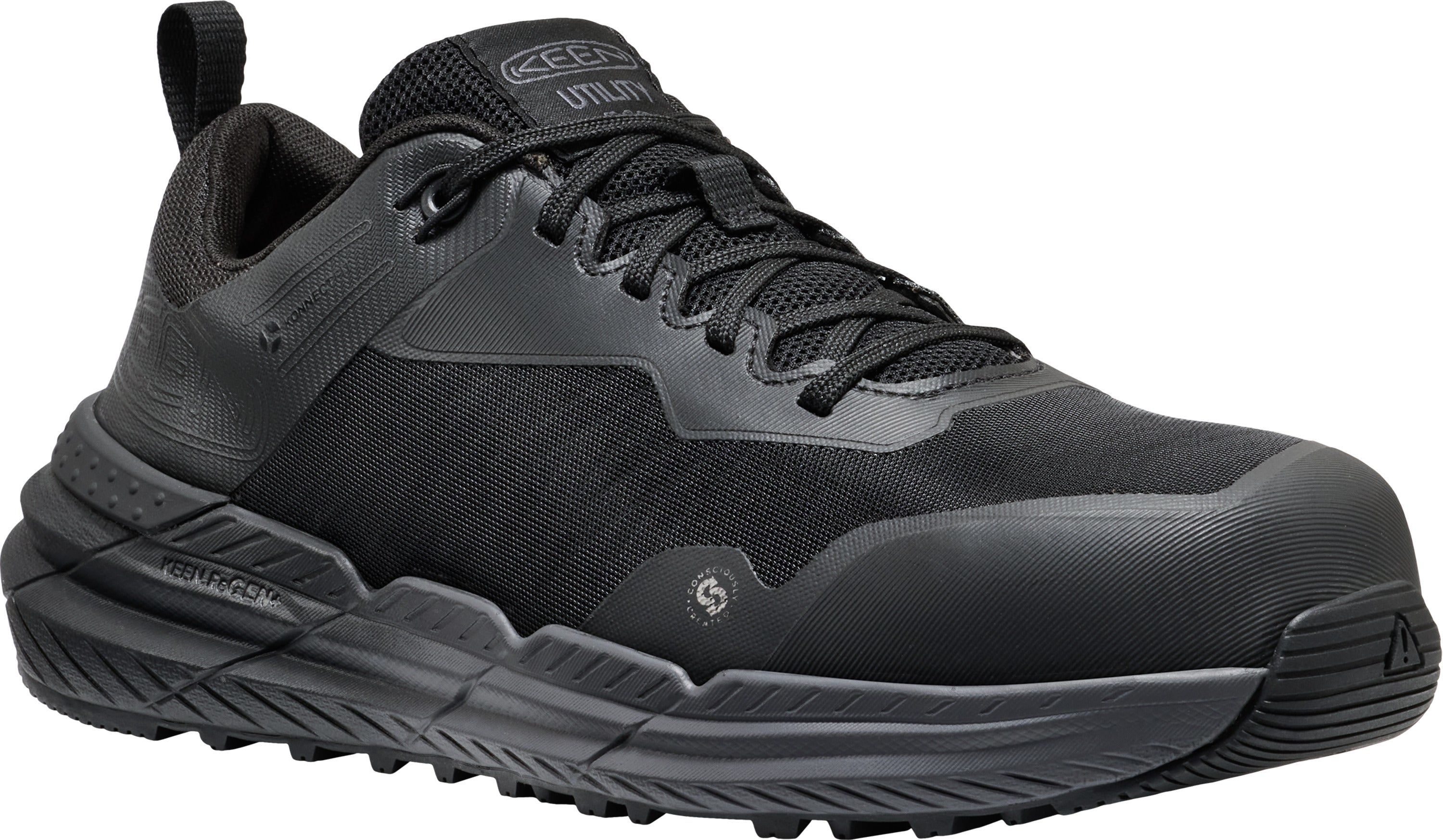 Keen Black/Black Speedworks ESD Carbon Toe Men's Work Sneakers 1032235