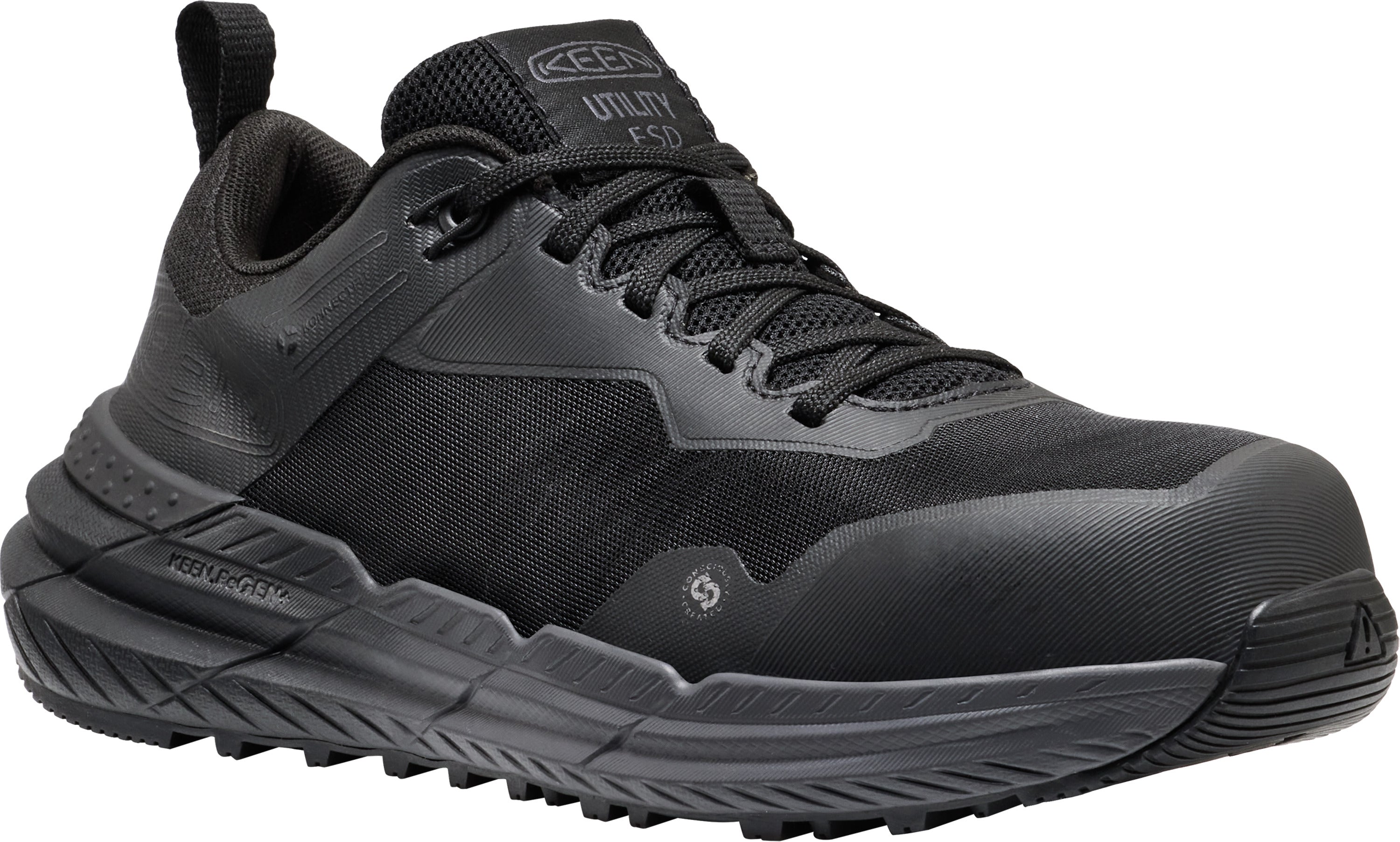 Keen Black/Black Speedworks ESD Carbon Toe Women's Work Sneakers 1032236