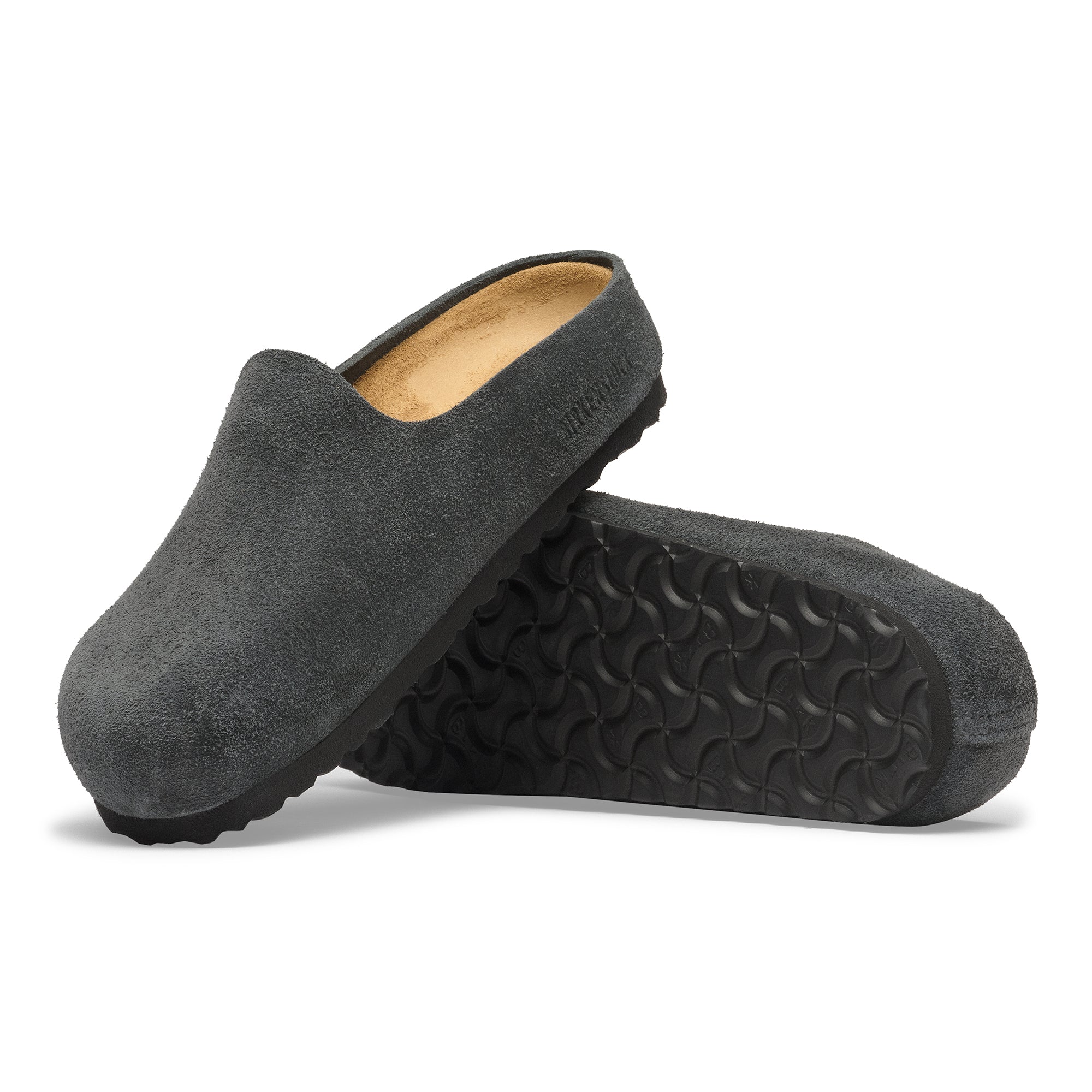 Birkenstock Charcoal Amsterdam Wrapped Suede Leather Women's Clog Shoes N1032509